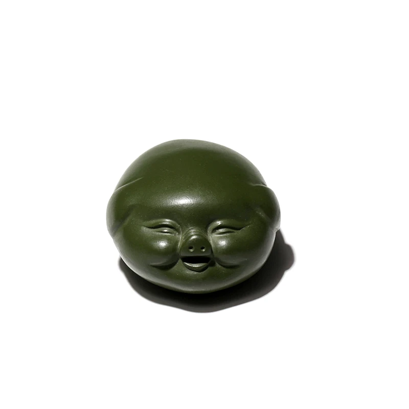 

TaoYuan yixing undressed ore purple sand tea accessories play small tea pet blessing pig