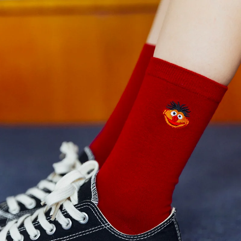Японский стиль женские забавные носки из хлопка модные с рисунками забавной