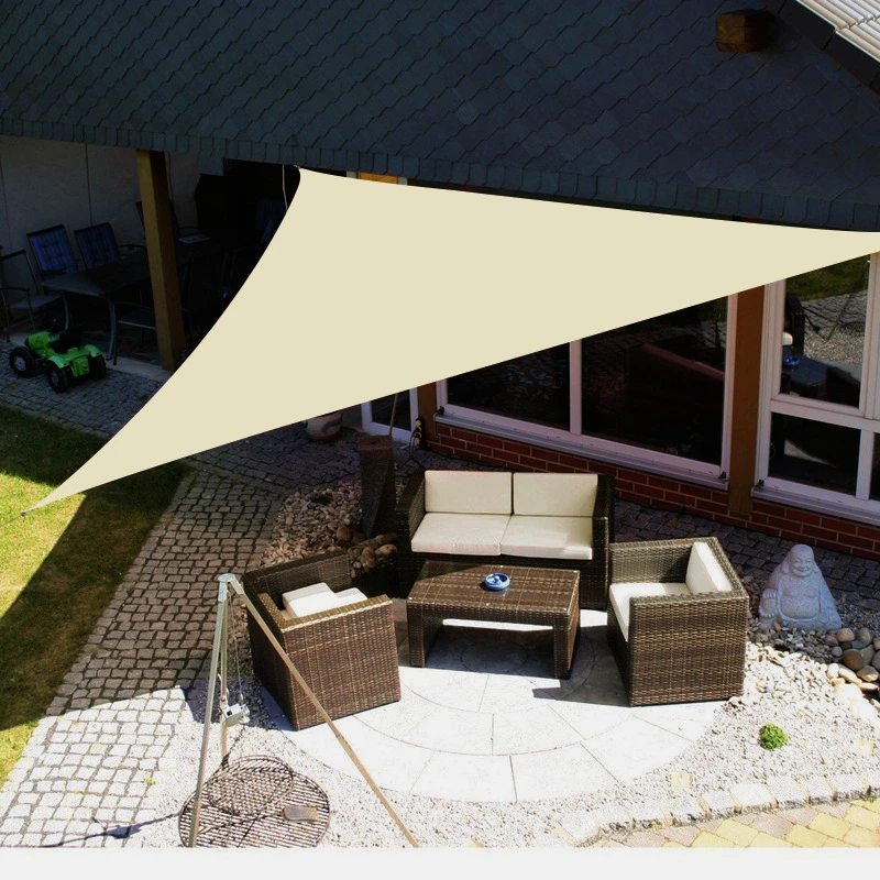 

2021 Sun Shade Sail Triangle Sunshade Sail For Garden Patio Outdoor Awings Canopy Pool Awning Camping Sun Shelter Tent