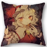 square pillowcase anime girl maribel hearn cotton linen pillow cover zippered 45x45cm one sides diy gift officehomeoutdoor