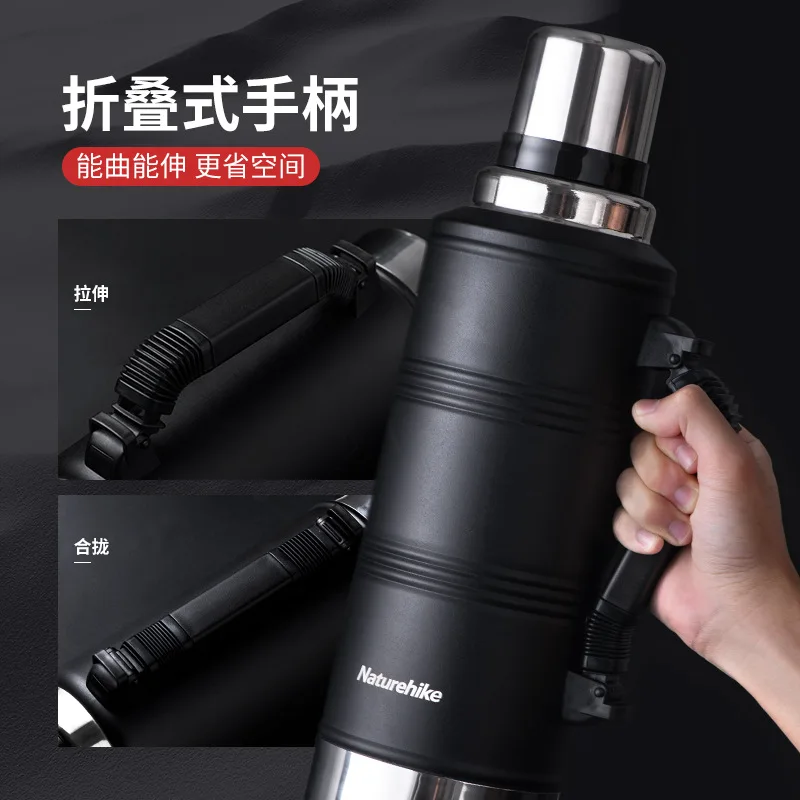 Naturehike Заводская Продажа 304 кружка из нержавеющей стали Портативный чайник