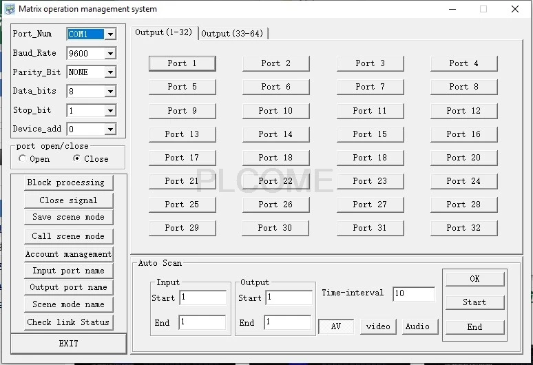 8x8 аудио матричный переключатель RCA мультимедийный двухканальный стерео RS232 ИК