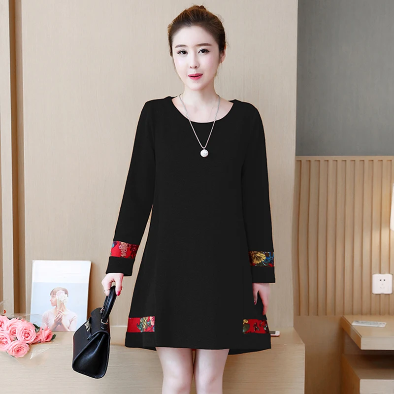 Большие ярды свободное ТРАПЕЦИЕВИДНОЕ платье для женщин весна 2020 новинка L-5XL