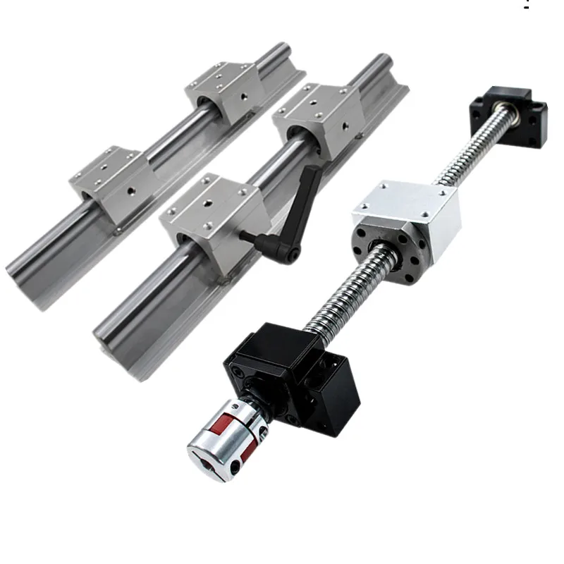 3 ШВП RM1605-350/750/1150 мм(SFU1605-3)+ 3 комплекта SBR16 линейные стол+ 3 комплекта BK/BF12+ XB муфты ЧПУ