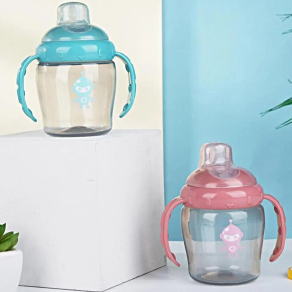 

Children Cartoon Animal School Drinking Water Straw Bottle Straw Sippy Duckbill Cup Milk High Temperature Resistant PP Bottle