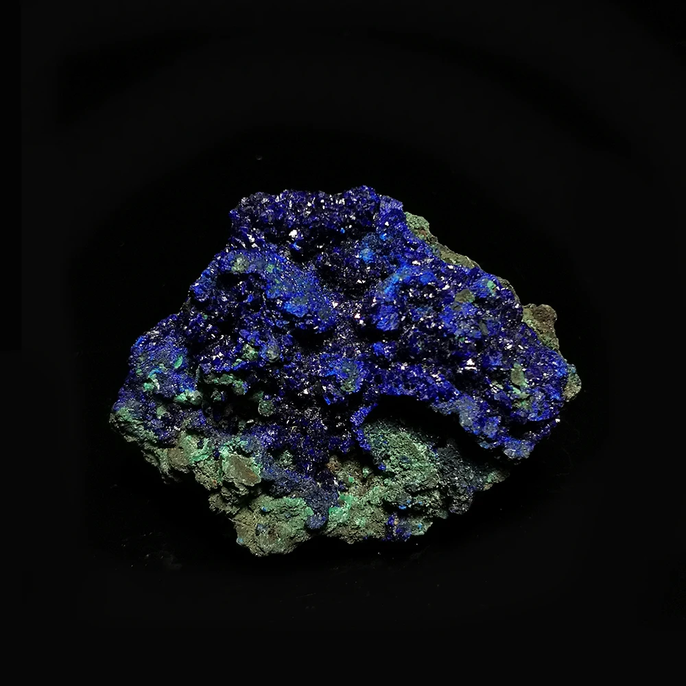 71 г натуральный малахит и азуритовый минеральный кристалл образец из провинции