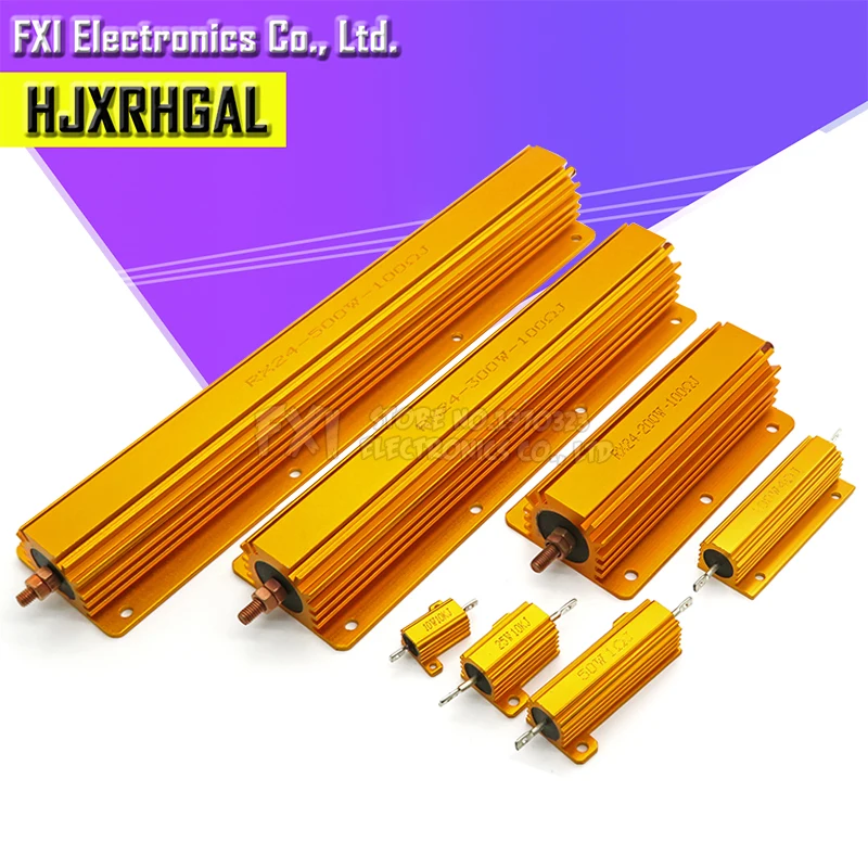300 Вт алюминиевый мощный металлический корпус с проволочным резистором 0.1R ~ 100R 0 1 5