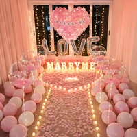propose to decorate the bedroom creative valentines day surprise romantic scene show artifact props decoration supplies