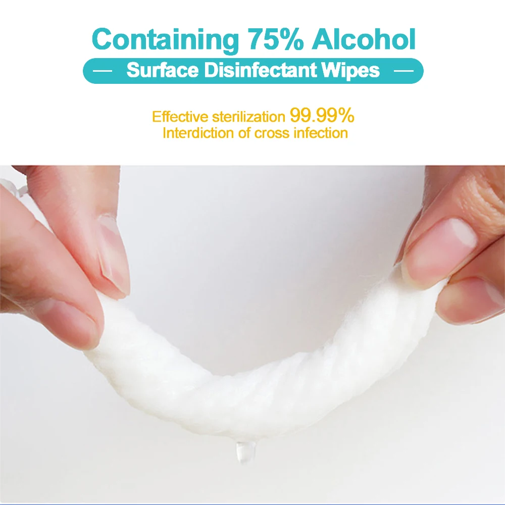 10 шт./пакет персональный дезинфекции Портативный 75% спиртовые тампоны колодки