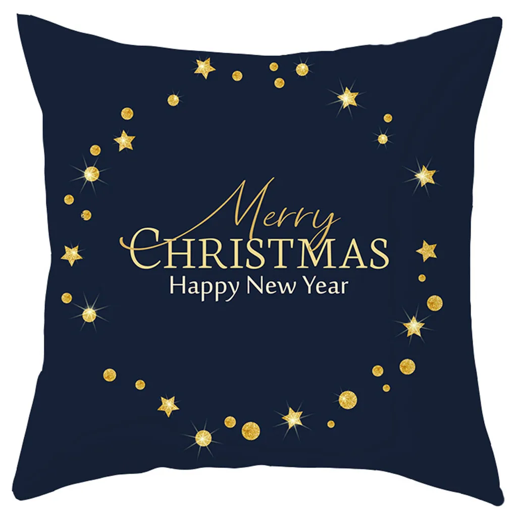 Merry Christmas наволочка короткая плюшевая наволочка диванная подушка набор украшения дома 45x45 см Декоративные подушки наволочки# R15