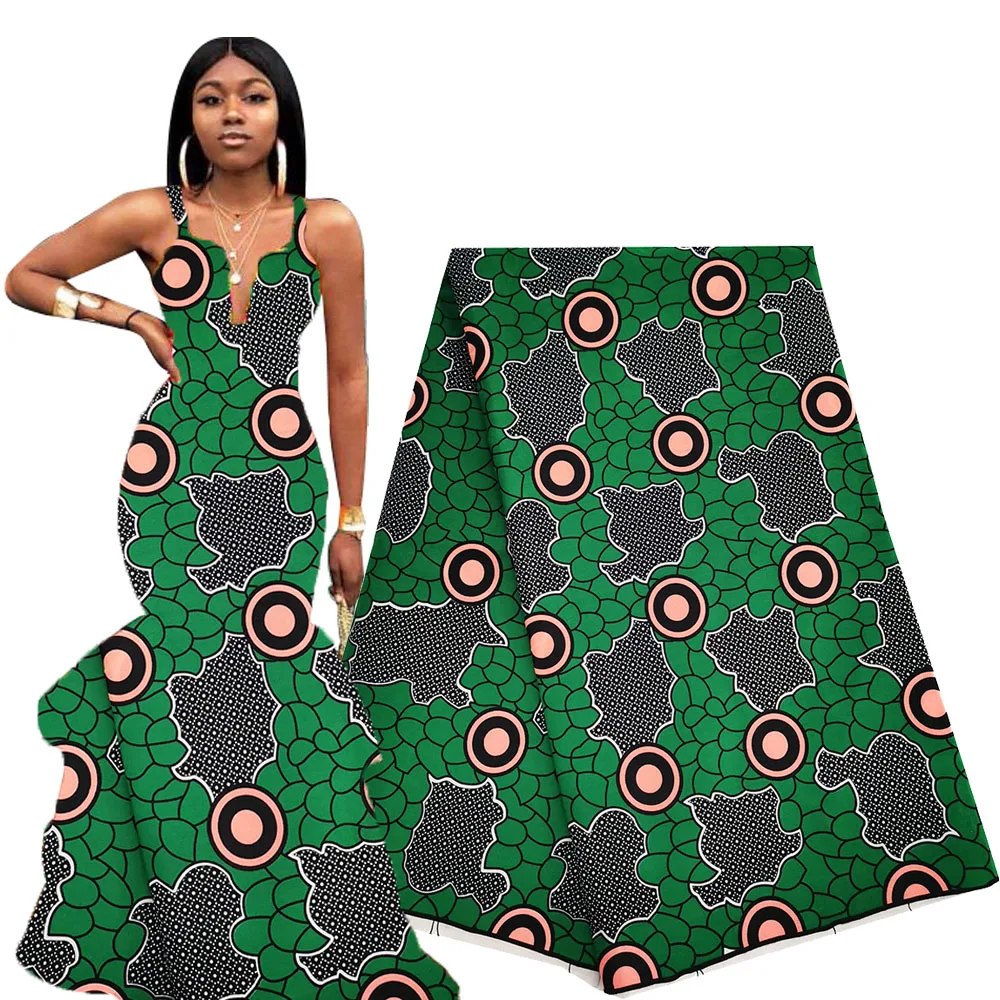 Новейшая африканская ткань воск 6 ярдов фиолетовая Анкары Африканский настоящий