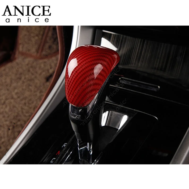 Красное углеродное волокно внутренняя флейта подходит для Honda Accord 2013 2014 2015 2016 ABS AT