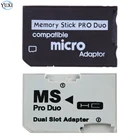 YuXi одиночный двойной адаптер для карты памяти Micro SD для карт памяти MS Pro Duo для PSP
