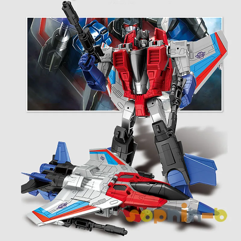 Трансформируемый Звездный крик с металлической частью Cybertron War figure toys