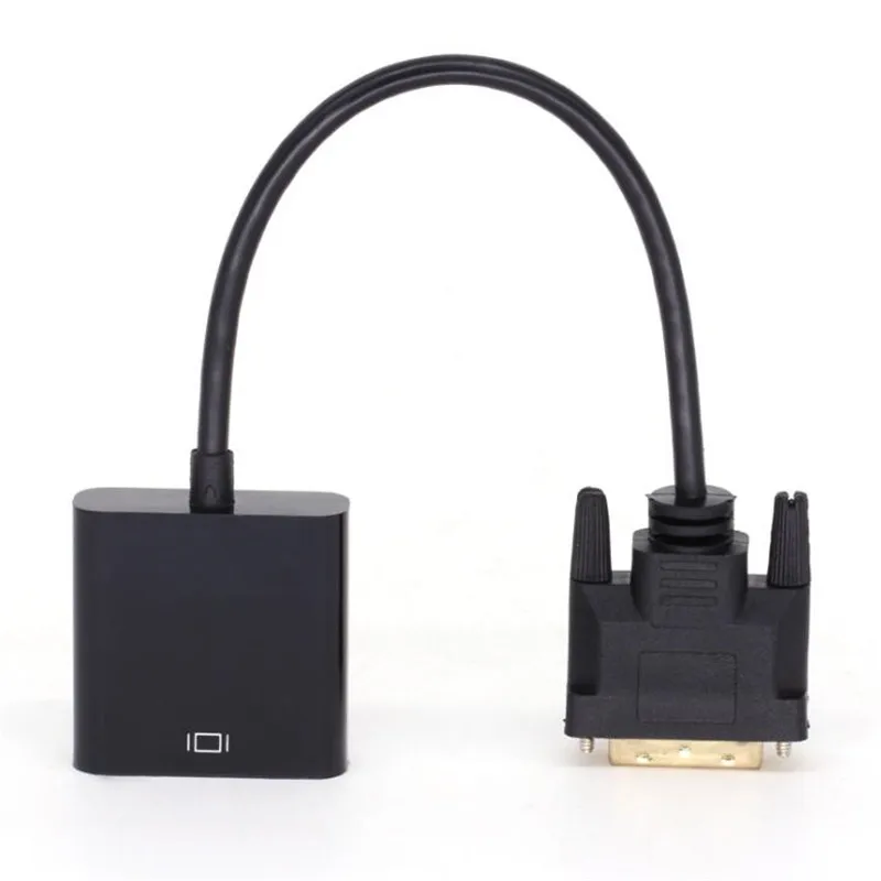 DVI 24 + 1 25Pin мужчина к 15Pin Женский кабель конвертер для компьютера ПК HDTV монитор