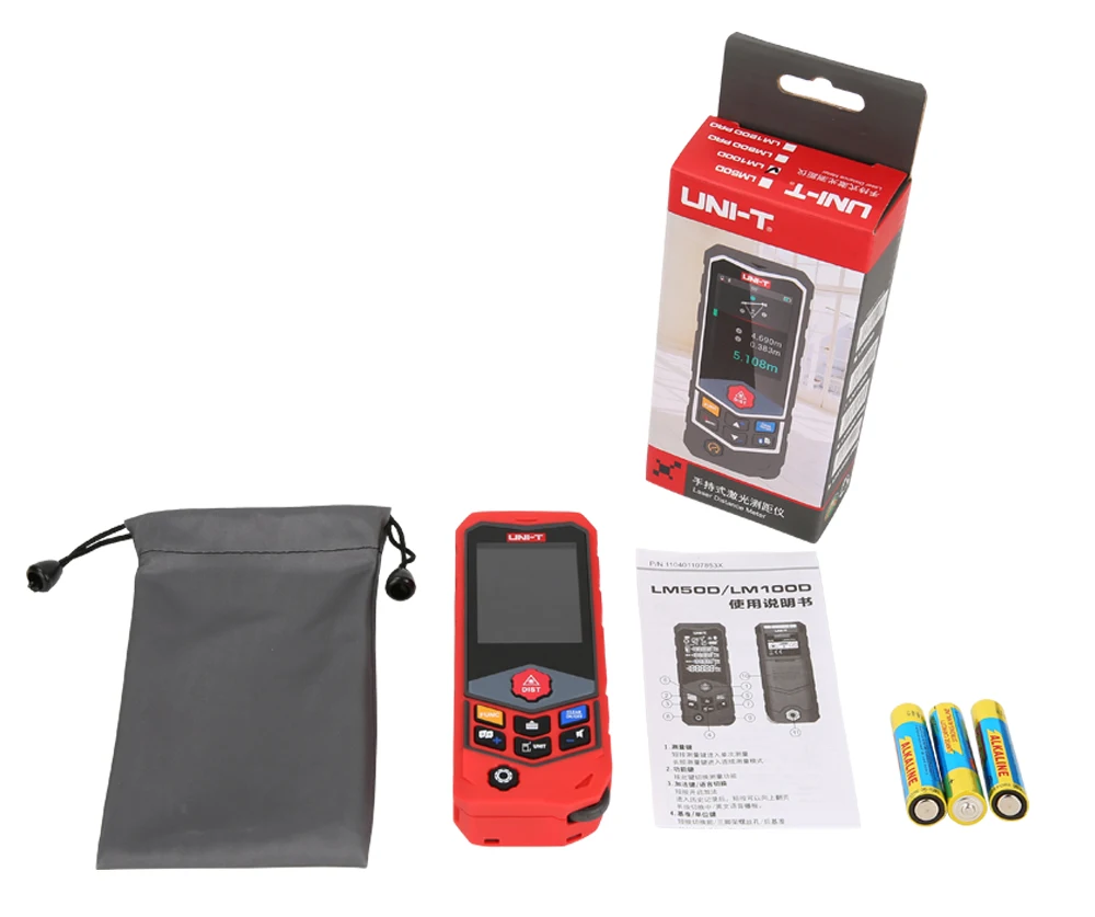 

UNI-T LM50D Outdoor Distance Handheld Laser Distance Meter Vision Range Finder 50m Rangefinder