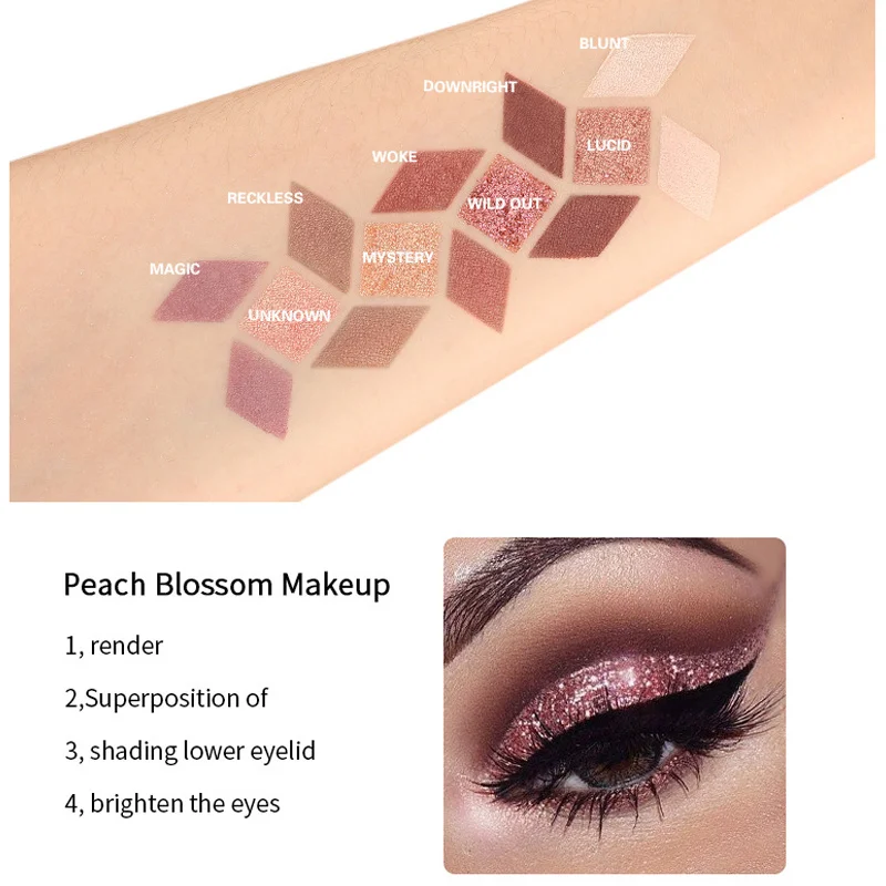 Brand New Eyeshadow Pallete Long Lasting Pigment Shimmer 9 Colors Eyes Shadow Makeup Tools MSI-19 |