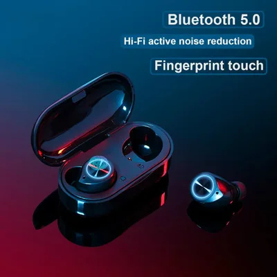 Беспроводные наушники TWS Bluetooth 5 0 с сенсорным управлением динамическим гибридным