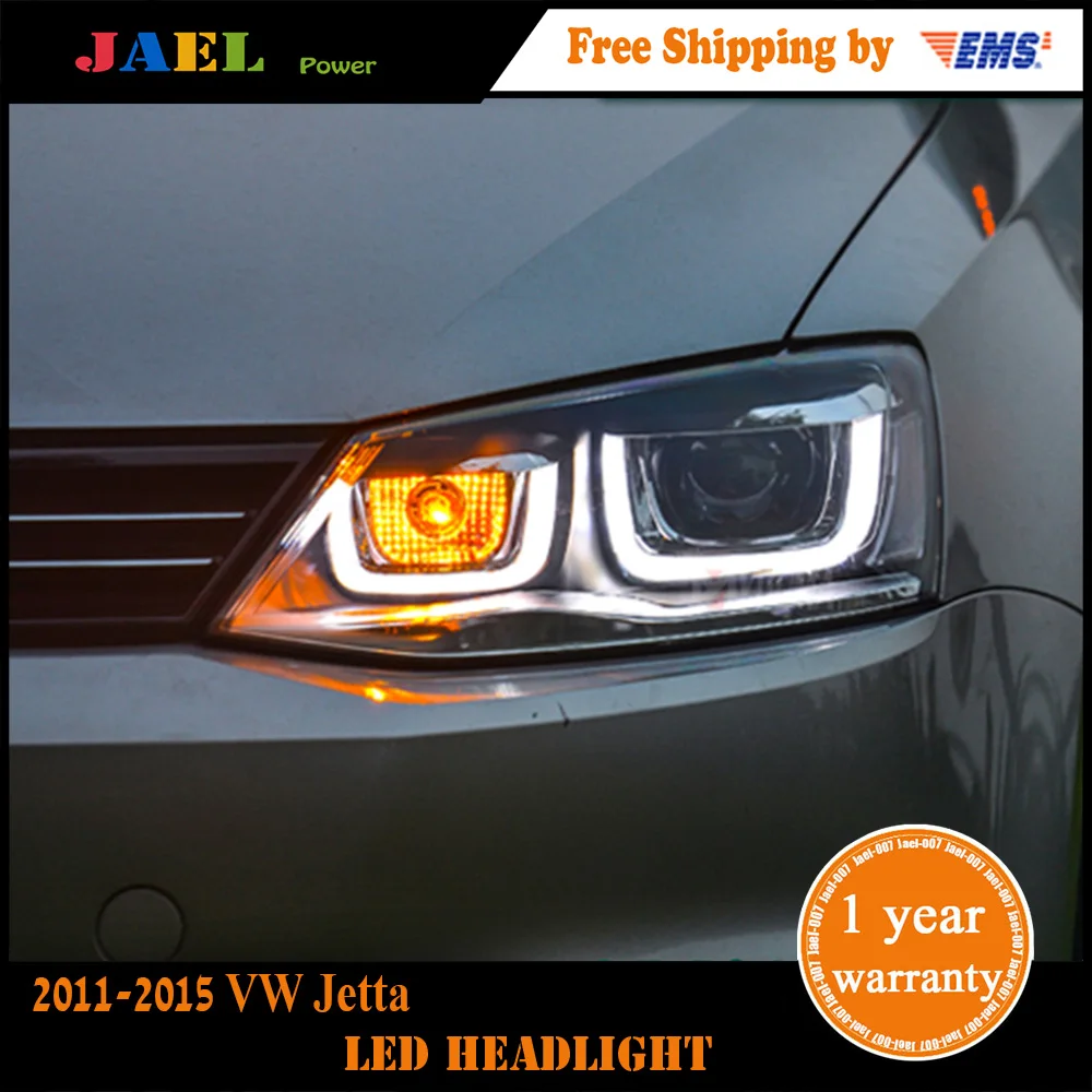 

Jael Head Lamp Headlights For 2011-2015 Year MK6 LED Headlight DRL Bi Xenon Lens High Low Beam Parking Fog Lamp