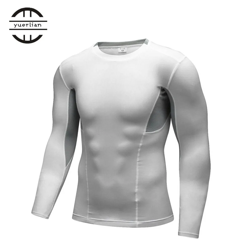 Yuerlian полиэфирное волокно гимнастическая майка спортивная футболка мужская