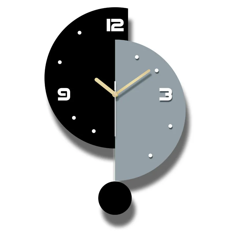 

Creative Mute Modern Design Large Wall Clock Clocks for Home Kitchen Living Room Decor Battery Operated Silent