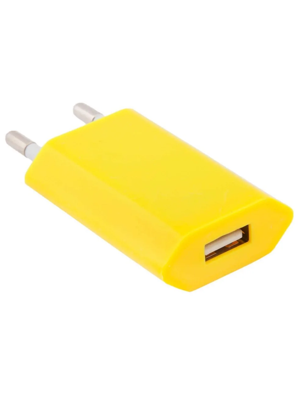 Сетевое зарядное устройство СЗУ 1000мА 1xUSB желтый|Зарядные устройства для