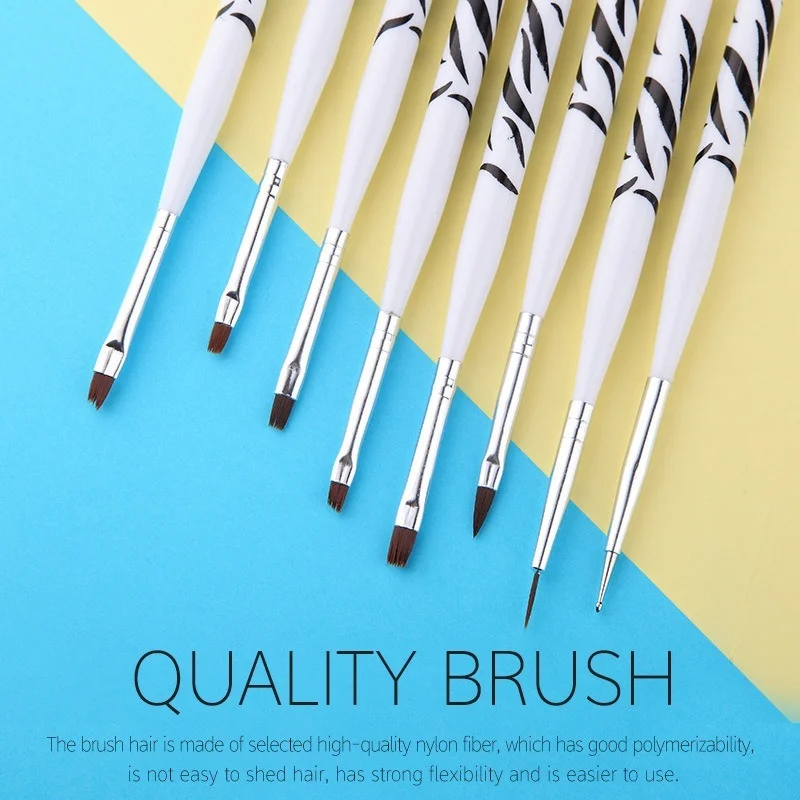 

8Pcs/Set Nail Brush Set Painting Flower Pen Nail Pen Set Nail Art Tools Engraving Pen Nail Supplies for Professionals Manicure