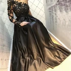 Женское вечернее платье BEPEITHY, черное винтажное платье на одно плечо, с длинным рукавом, для выпускного вечера, 2021