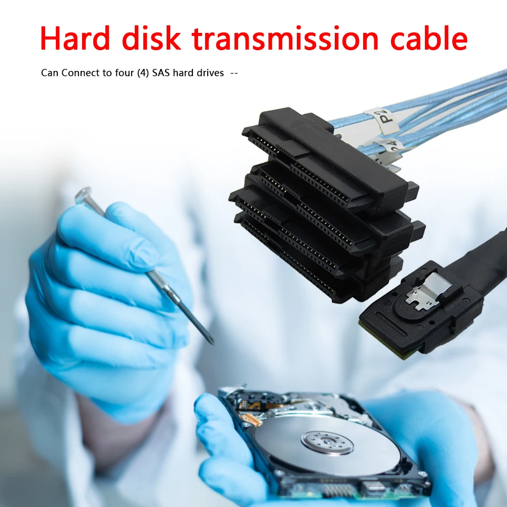 1 м мини SAS 36P SFF 8087 до 4 29P 8482 кабель с 15P SATA Подключение компьютера и