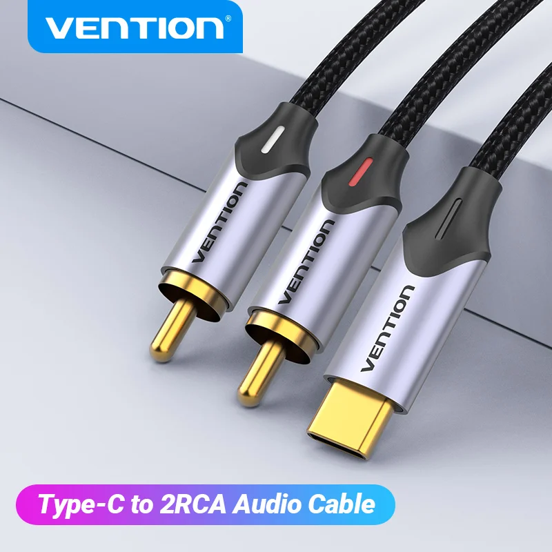 

Vention USB C to RCA Audio Cable Type C to 2 RCA Cable for Speaker Amplifier Huawei Xiaomi Laptop 1m 2m 3m USB C Splitter RCA Y