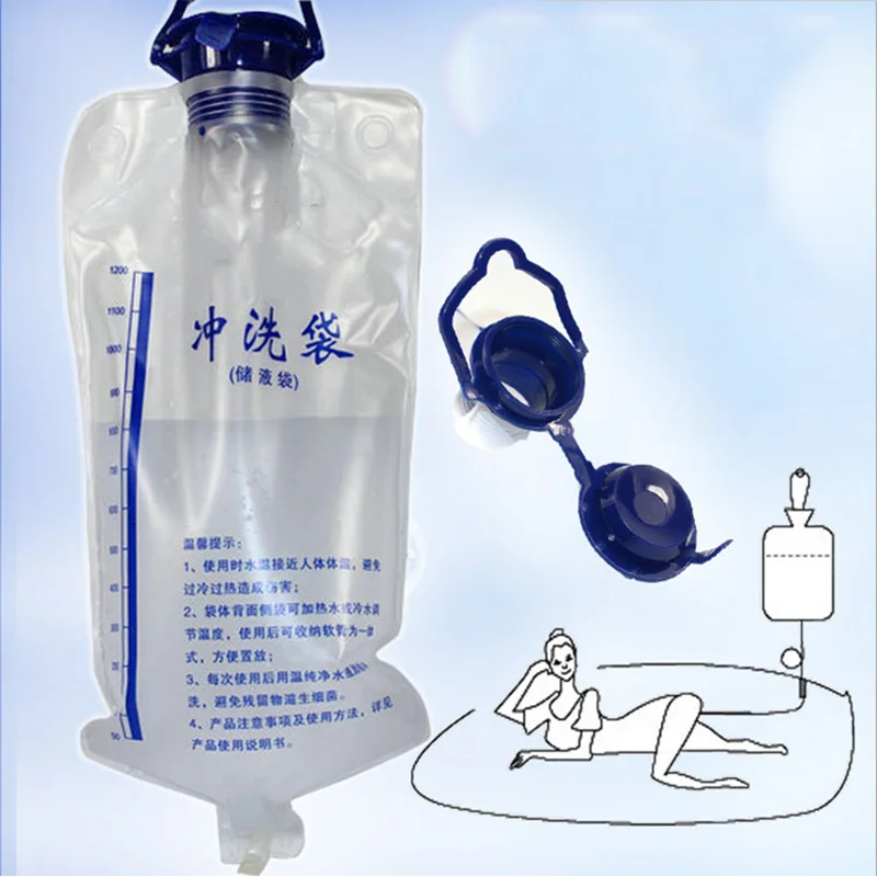 

1200ML Enema Kit Medical Household Enema Bag Spa bowel Detoxification Colon Hydrotherapy Anus&Vaginal Cleaning Women Anal Showe