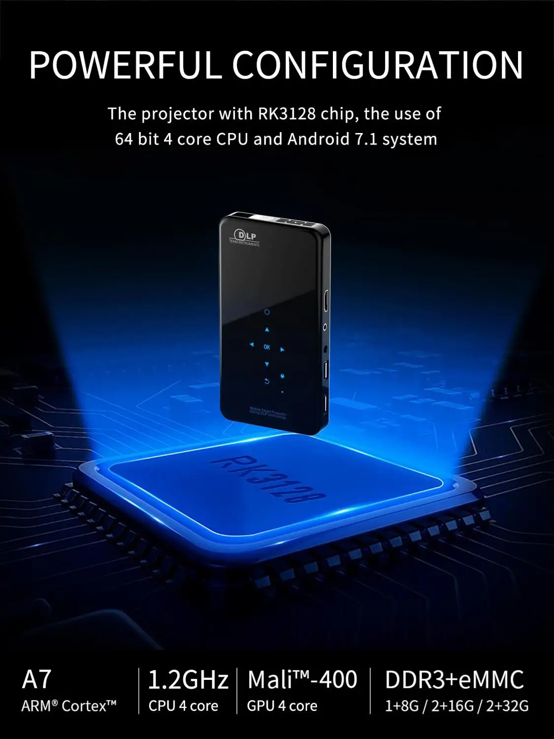 BANWOOD X2 Mini 4K 1080P Full HD проектор DLP Портативный Android 7 1 2 4 г/5G WI-FI Miracast обмена потоковыми