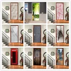 Креативный художественный постер на дверь, виниловый водонепроницаемый естественный пейзаж, современный мраморный Ретро деревянный стикер на дверь для домашнего ремонта, Декор