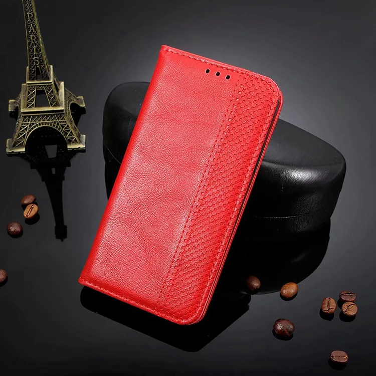 Для OPPO Realme 5 Pro чехол для OPPO Realme Q Чехол Флип кожаный магнитный кошелек чехол для телефона для OPPO Realme 5 чехол s Funda - Цвет: Red