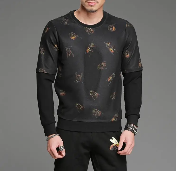 

Autumn new fashion personality hoody printing long sleeved sweatershirt