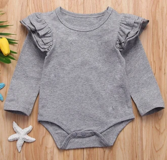 8 цветов одноцветное платье с оборками хлопковое Повседневное для малышей