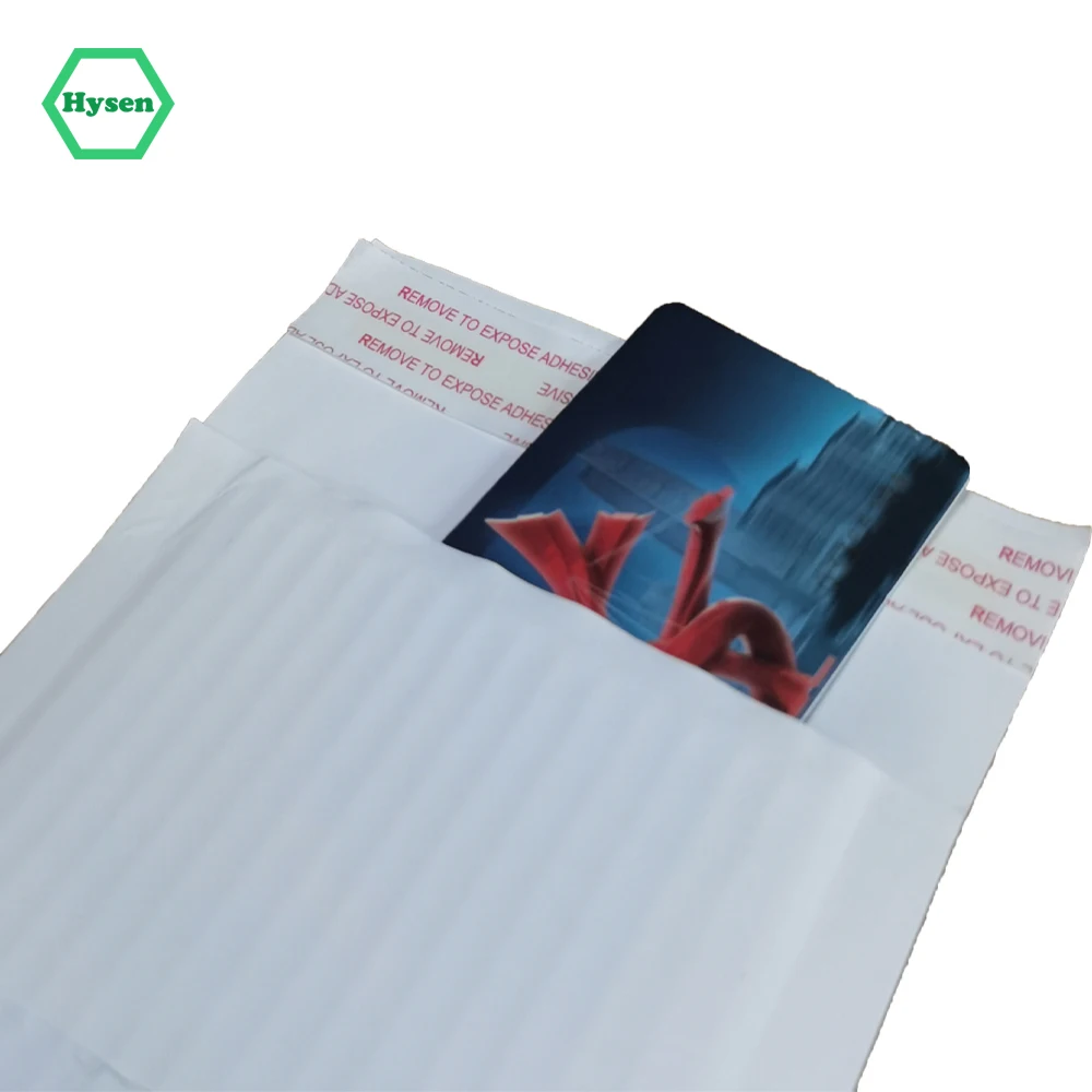 Hysen RTS 120 мм * 175 белая бумажная сумка-конверт гофрированная бумага мягкая
