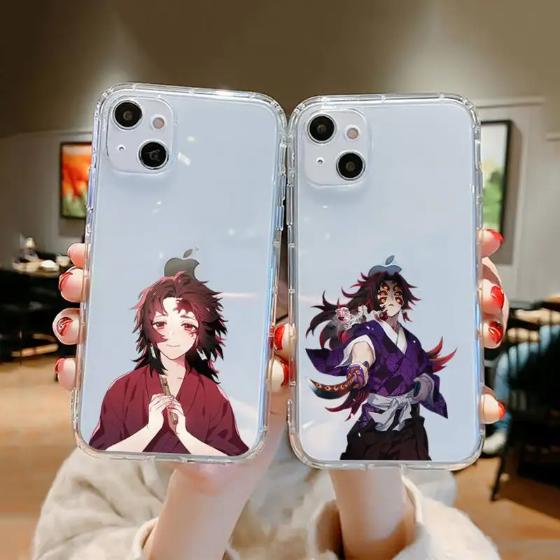 

Kokushibou Japan anime Phone Case Transparent soft For iphone 12 11 13 7 8 6 s plus x xs xr pro max mini