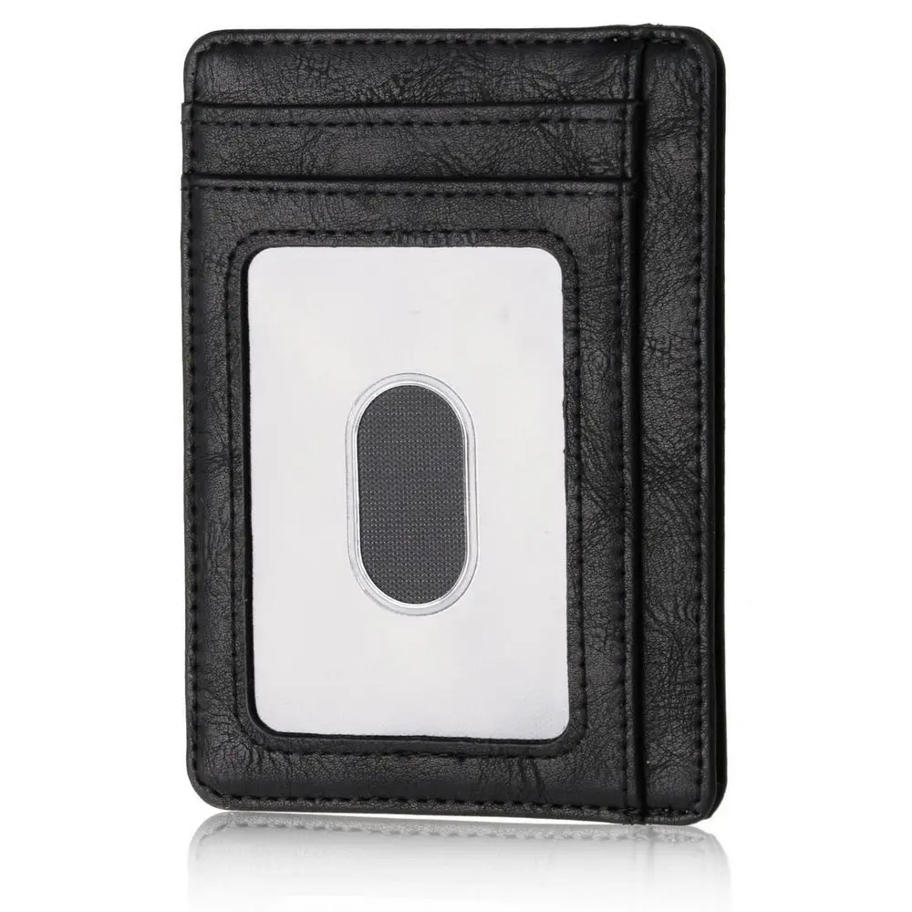 RFID блокирующий тонкий мини кошелек держатель для кредитных карт чехол денег