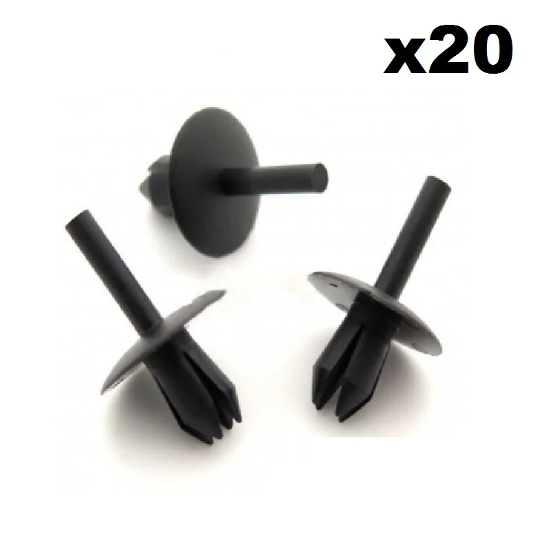 20x пластиковые заклепки для обрезки подходит отверстия 5 мм FIX103 некоторых Ford |