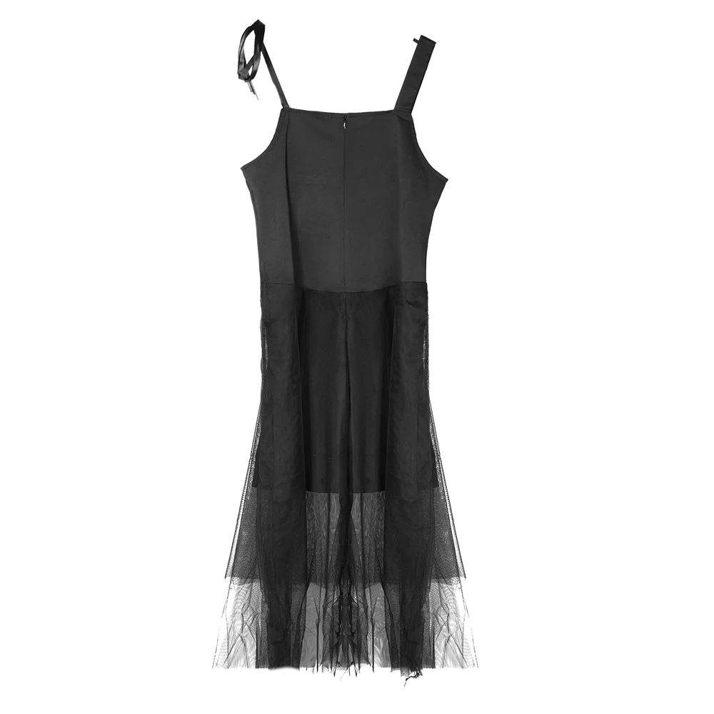 Vestido de verano de estilo coreano para mujer, vestido negro con tirantes, estilo oscuro, para fiesta, talla grande, 2021