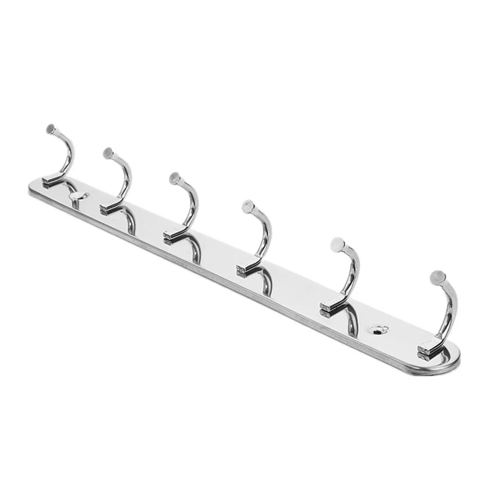 

Stainless Steel Hook Small Wall-mounted Coat Wall Mounted Door Hanger Towel Holder Storage Rack For Towel Bags Clothing FFT
