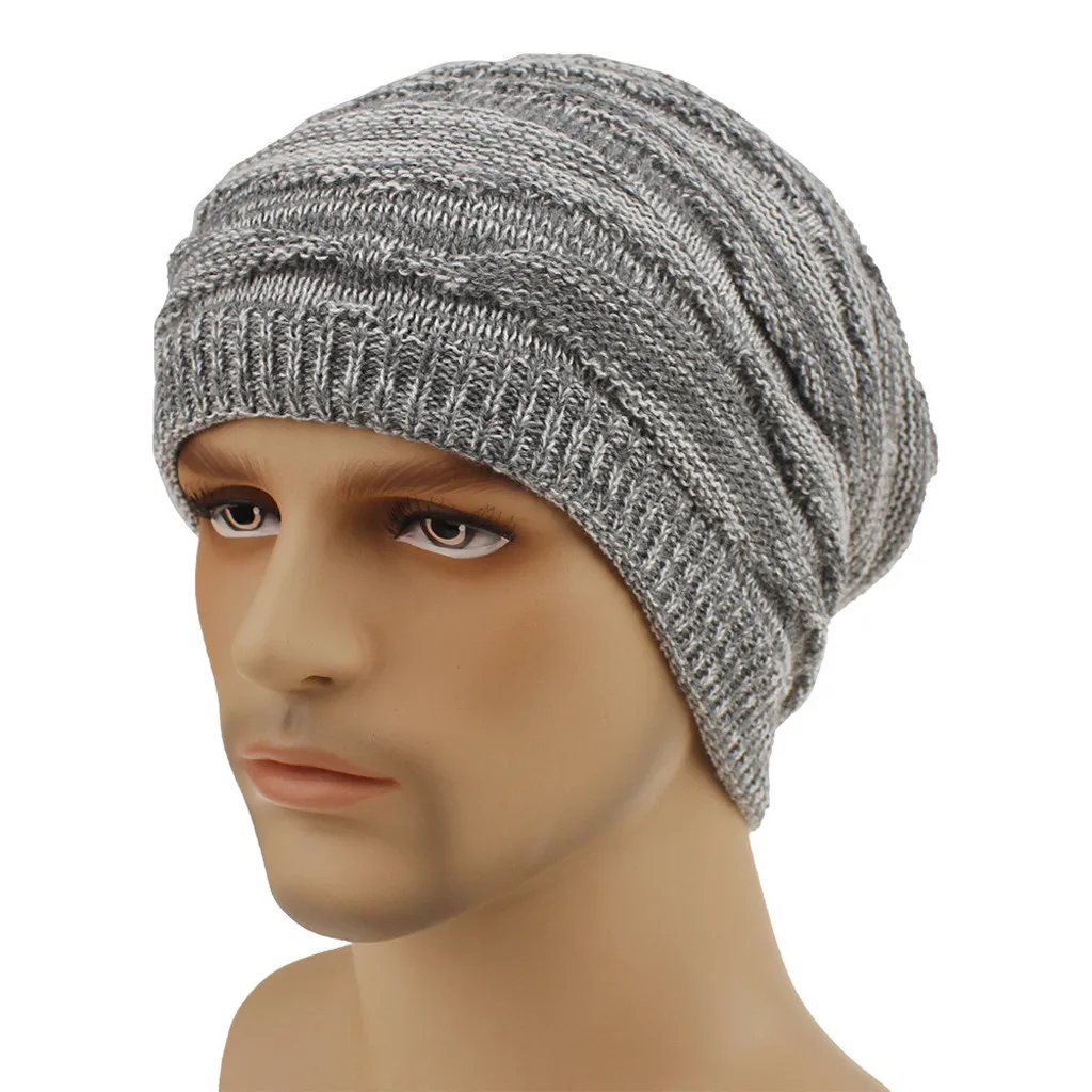 Fashion Autumn Men Women Hat Crochet Knit Oversize Baggy Slouchy Beanie Warm Winter Ski Cap Woman's Woolen Hats Hot#np30 | Аксессуары