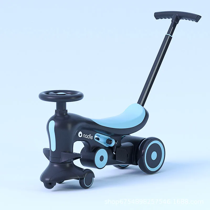 

4 in 1 Twisted Car Children's Scooter Balance Car Tricycle multi-function Baby Stroller Outdoor Toys For 1-6 Years Old