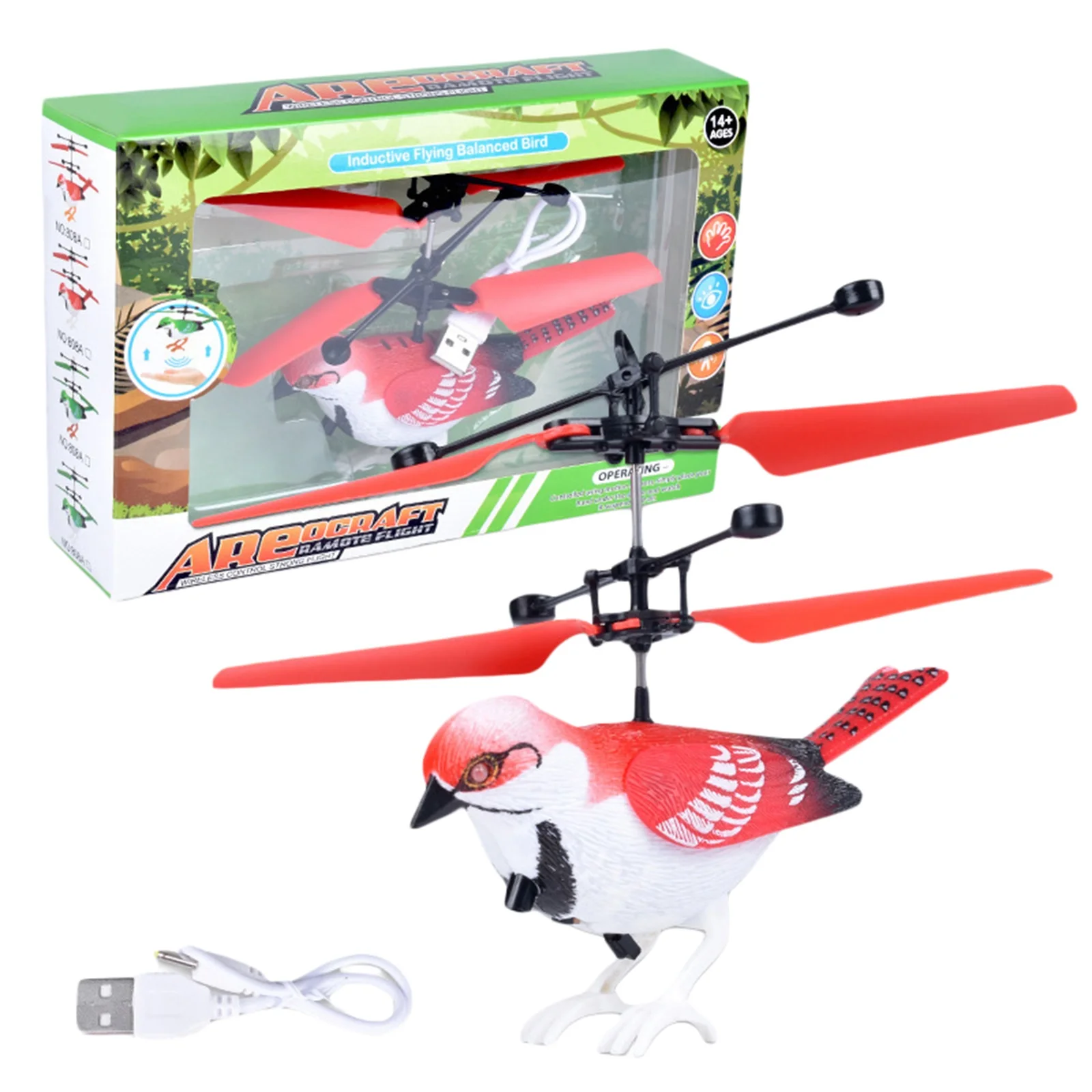 

New Inductive Flying Balanced Bird Kids Rechargeable Light Up Induction Aircraft for Indoor Outdoor