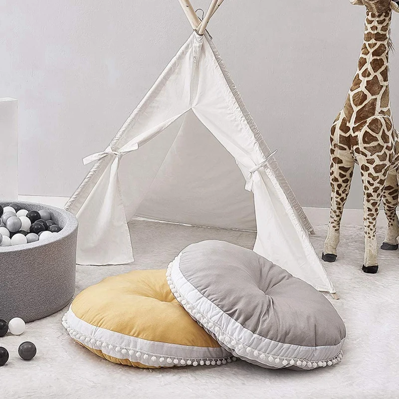 

Round Cushion Soft Floor Mat Floor Pillow Tatami Mat Is Suitable for Children's Room
