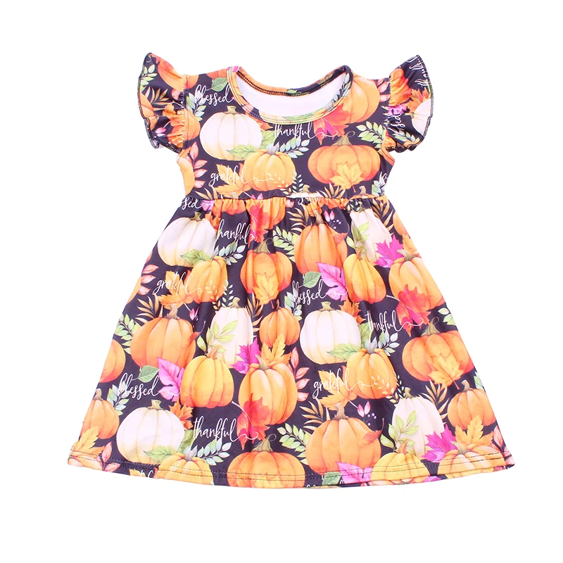 Платье на День Благодарения для маленьких девочек бутиковая одежда с турецким