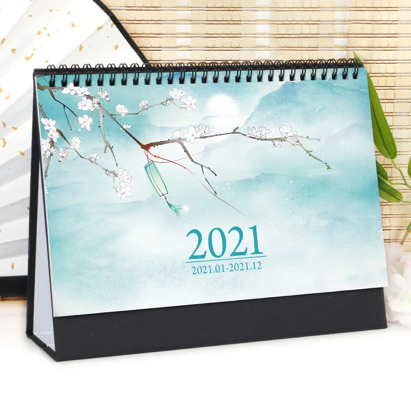 Календарь в китайском стиле на заказ настольное украшение 2021 календарь для стола