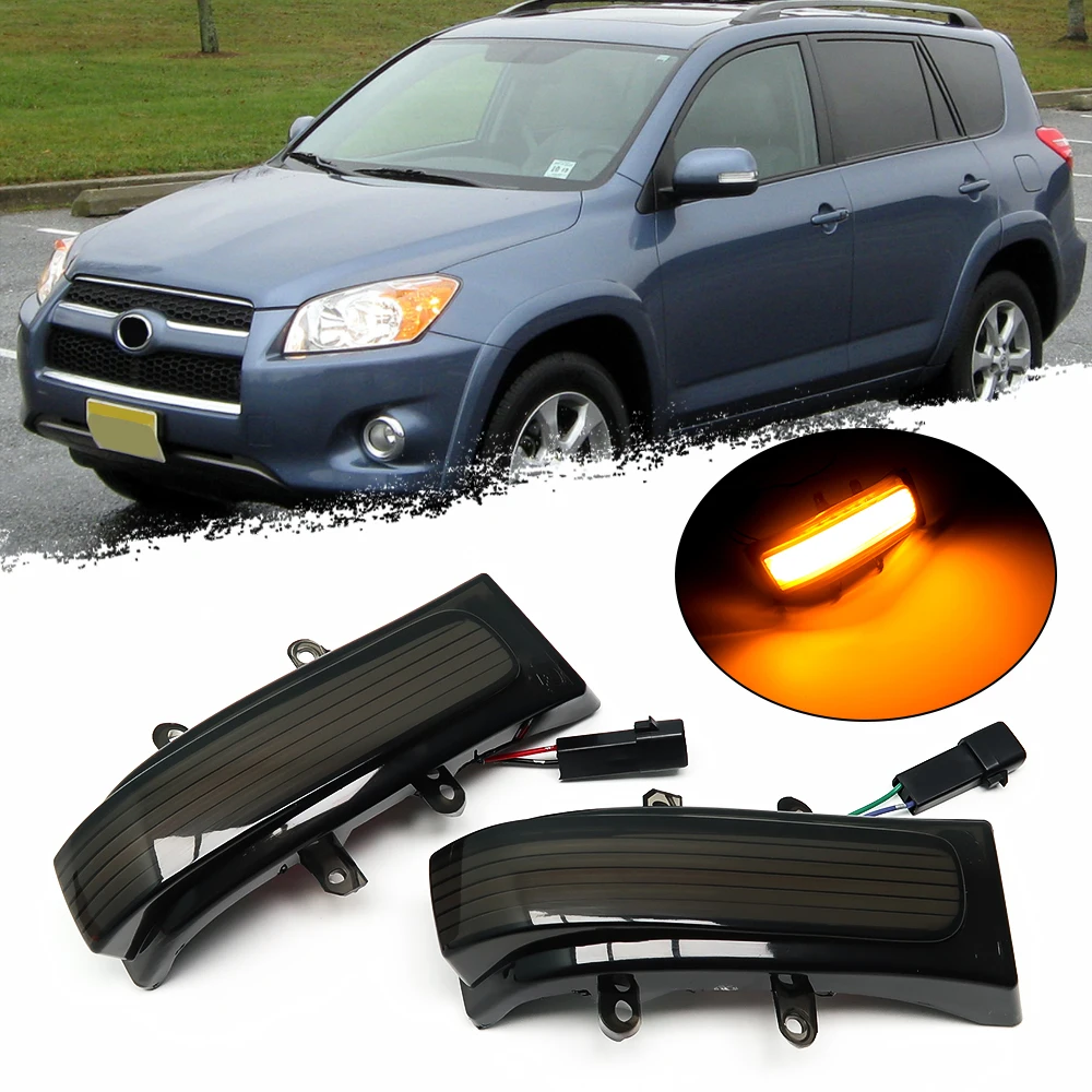 

Для Toyota Alphard Vellfire RAV4 Tacoma Vanguard Previa Estima Ноя R70 Voxy светодиодсветодиодный динамические поворотники боковые лампы