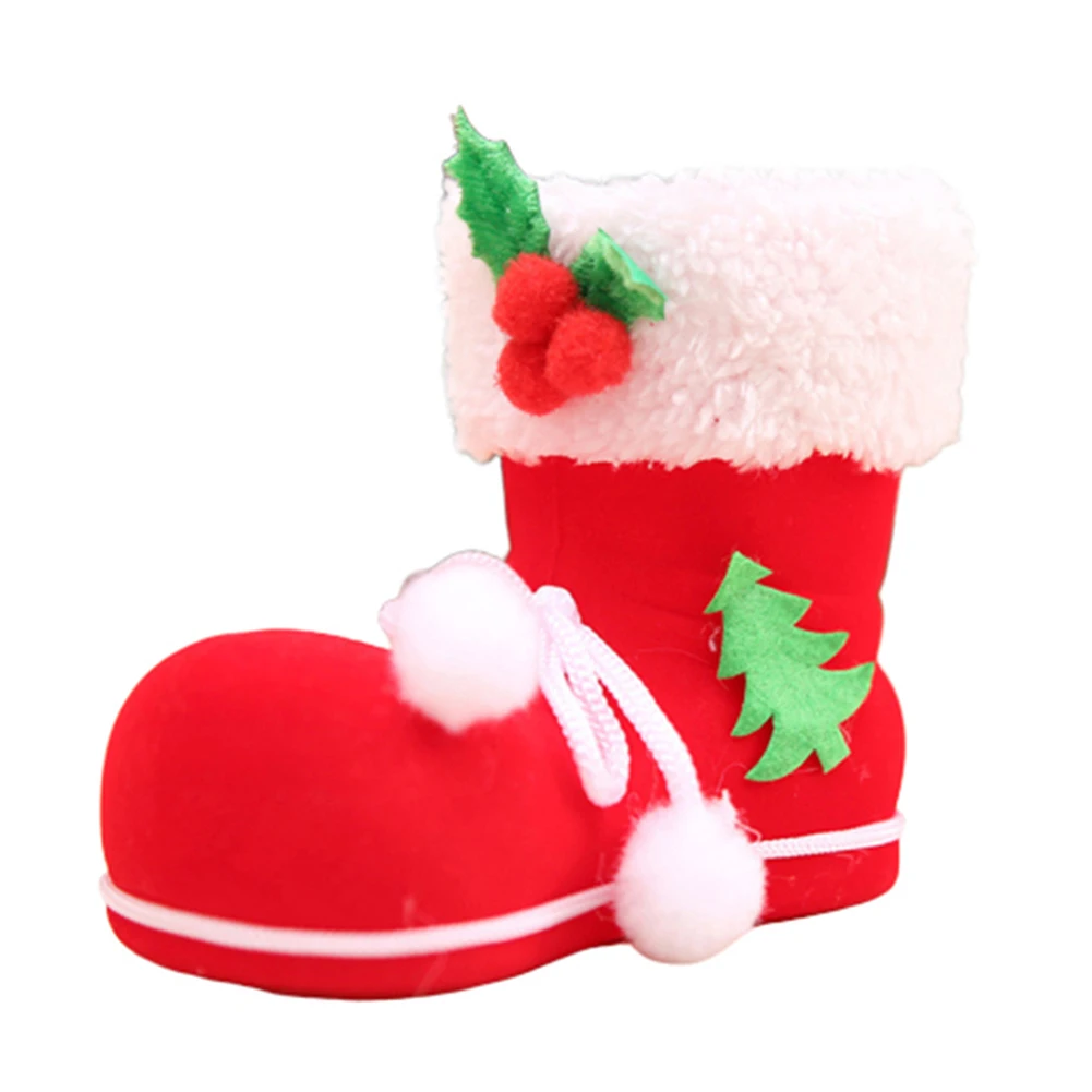 1 шт. держатели для рождественских подарков сапог деда мороза в форме обуви мешки